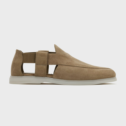 Summer Peshauri | Khaki Suede